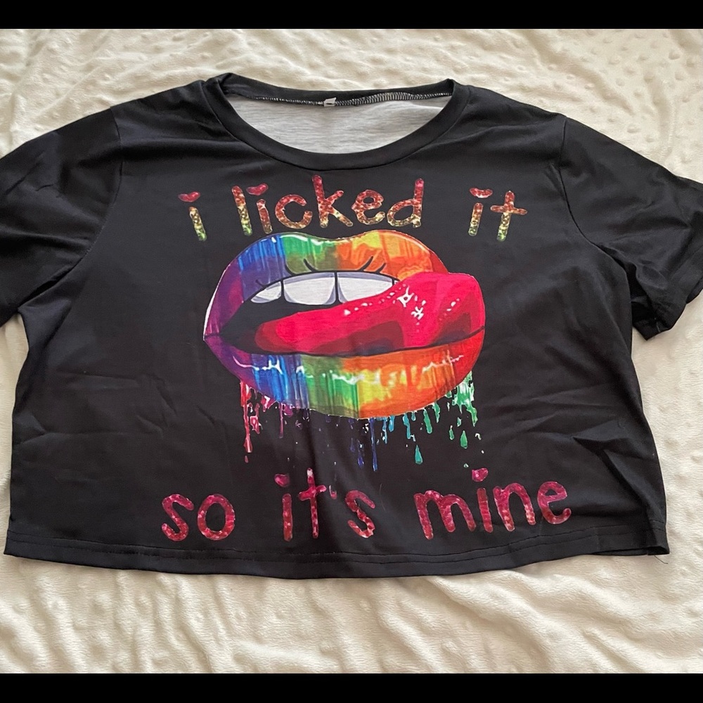 I licked it so it's mine shirt and shorts set